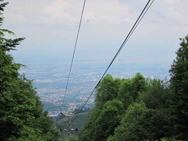 A view of Zagreb from Sljeme