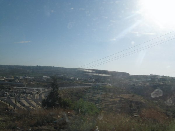 Israeli check point and "Apartheid Wall" 