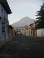 Another volcano viewed from our street in Anigua where we stayed.