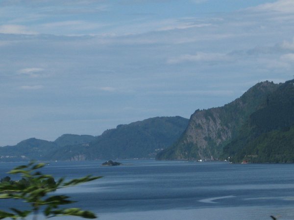 One of the many fjords on the way to Bergen