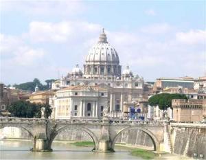 St peters from Tiber River