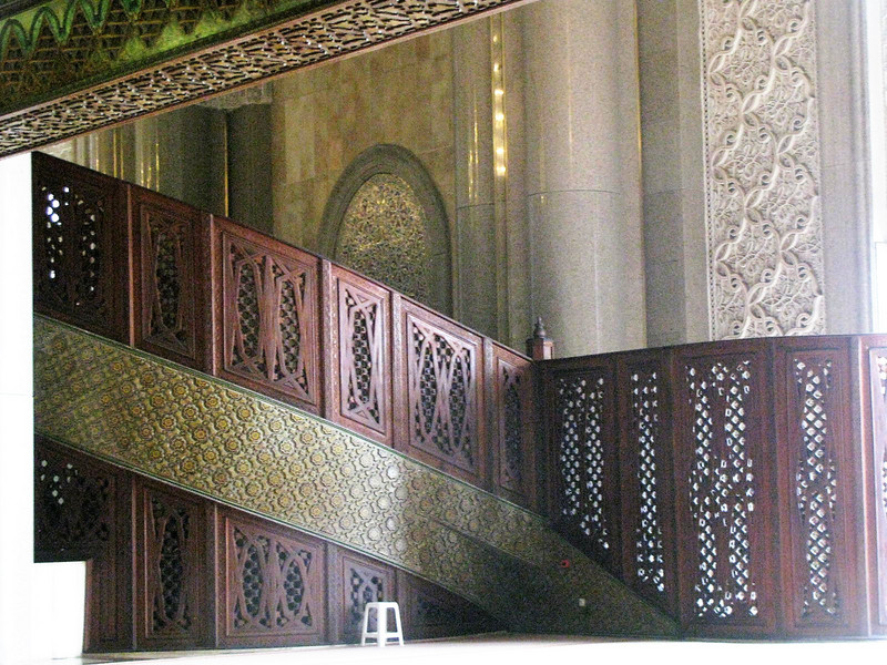 carved staircase