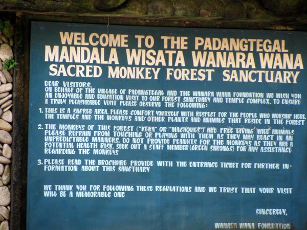 Monkey Forest Entrance