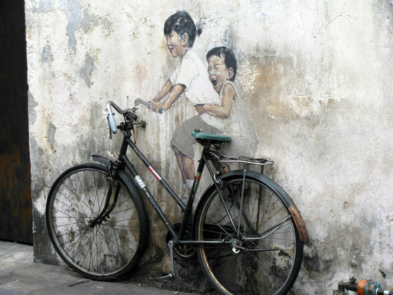 kids on a bike
