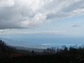 View to the sea from Etna