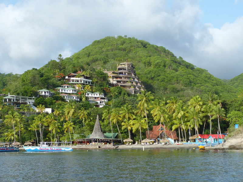 Anse Chastanet and Jade Mountain by water taxi