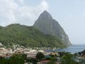 Petit Piton and Soufriere