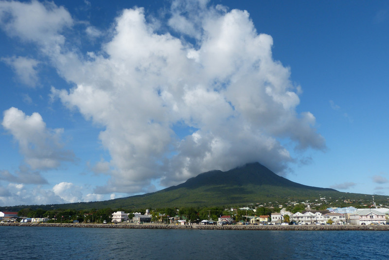 View of Nevis from the ferry