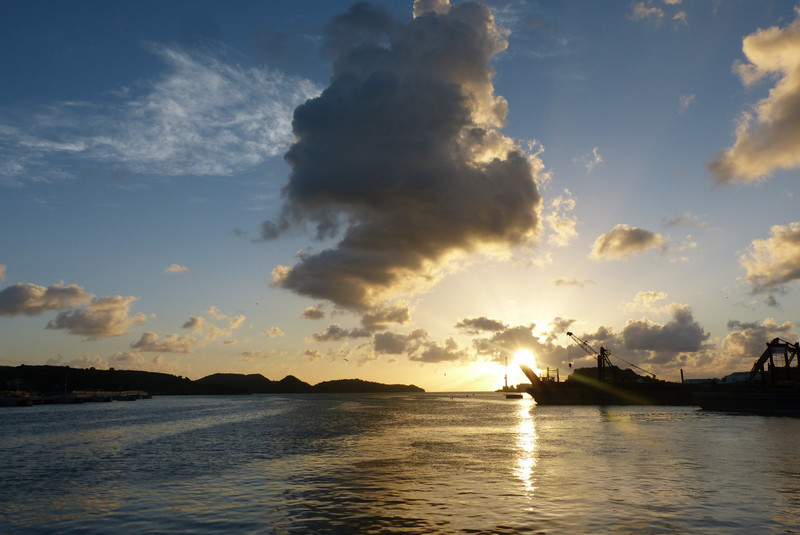 Sunset back in Antigua