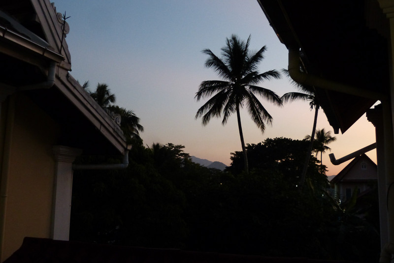 Sunset from hotel balcony
