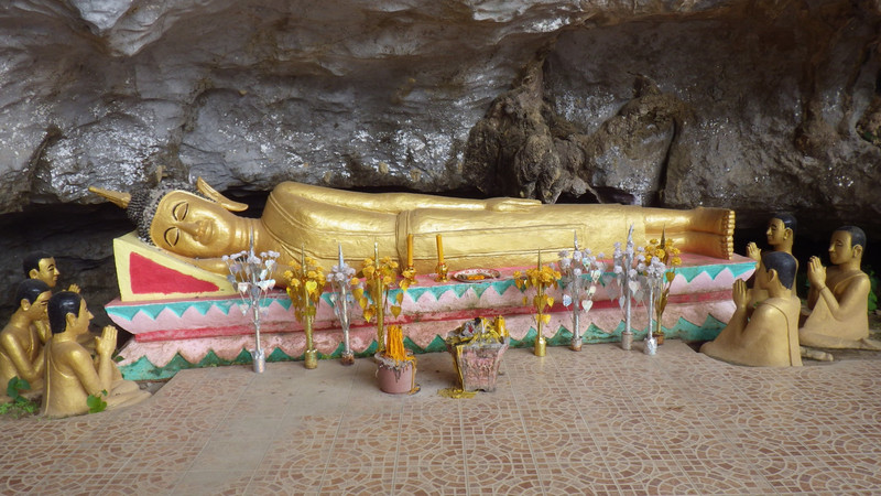 Reclining Buddha in Elephant Cave