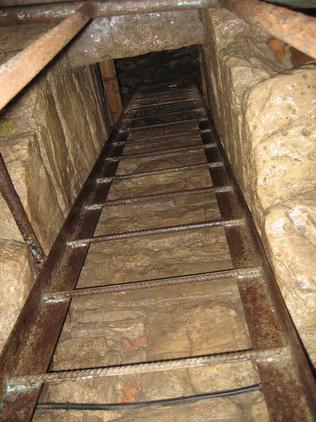 Dungeon view of ladder