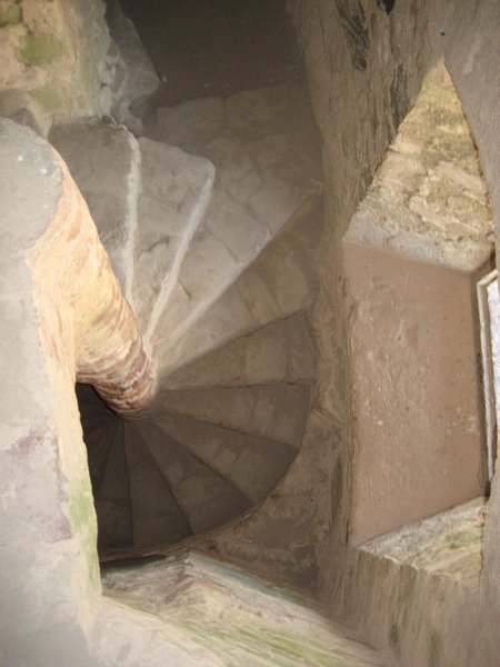 Stairs from top of tower