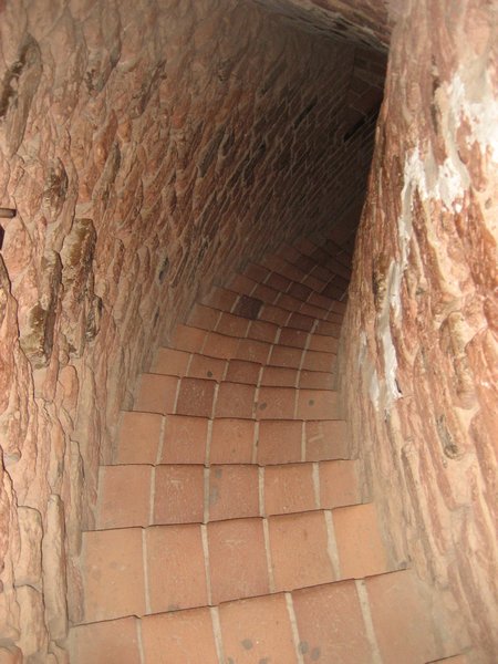 Stairs to get down tower
