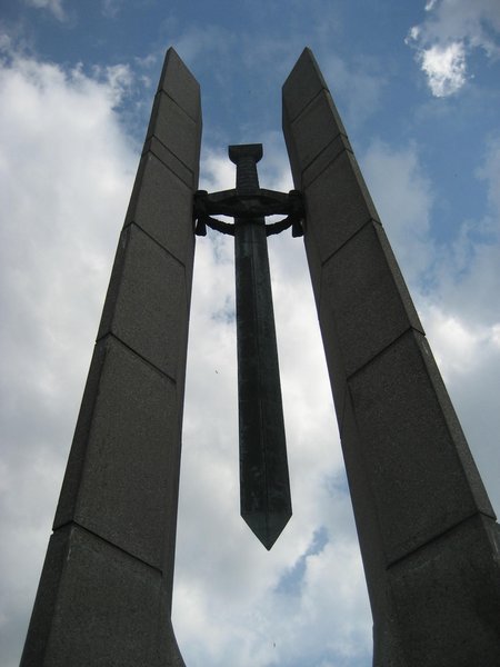 Sword in sculpture garden