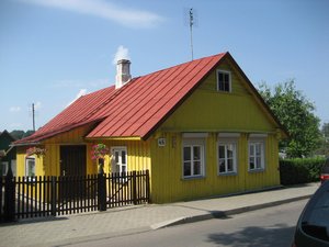 Wooden house in Trakai