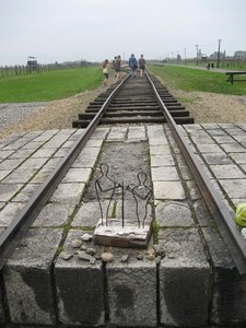Rail tracks directly to crematorium
