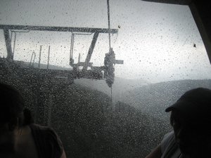 Gondola in the rain