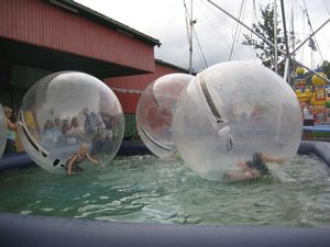 Child size (and filled) hamster balls