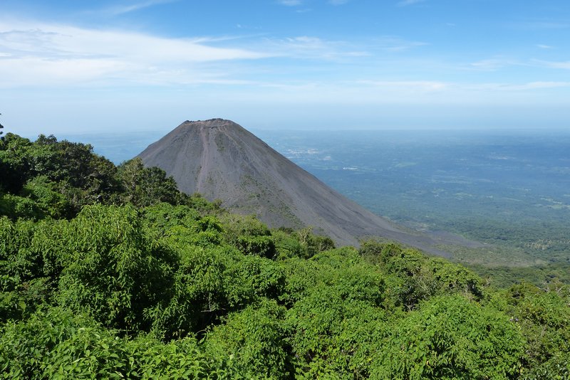 First view of Izalco volcano