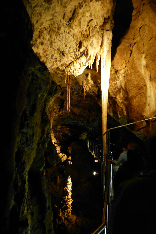 4m long stalagtite/stalagmite combo