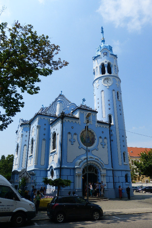 Blue church