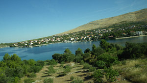 View from bus to Split