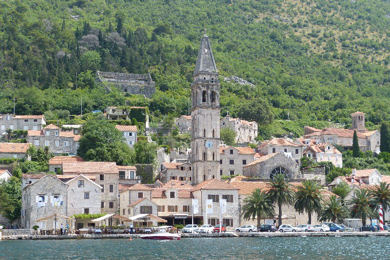 View of Perast from boat