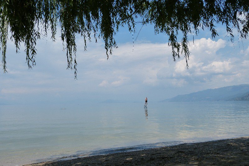 Sveti Naum beach - walk on water?