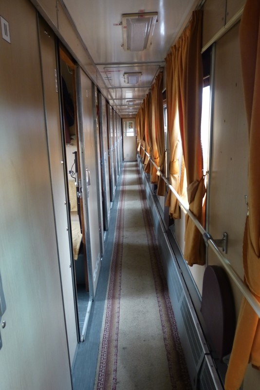 Hallway on the train