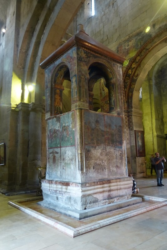 Below this column lies Jesus' robe.