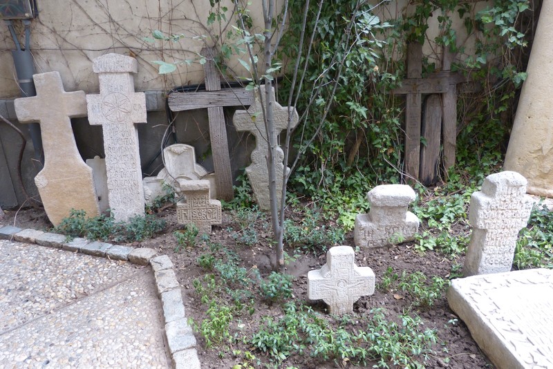 Moved tombstones from demolished sites