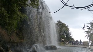 Castle waterfall