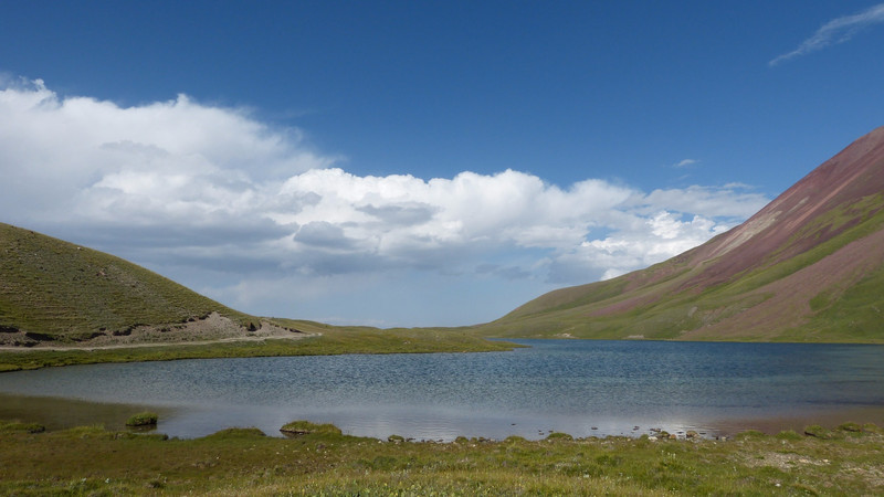 Lake near the yurts