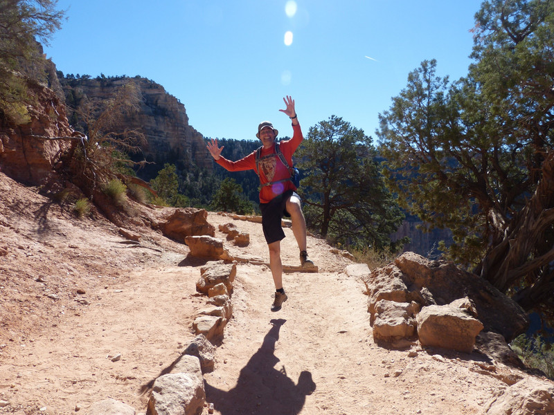 Grand Canyon hike - before the tired, cranky phase