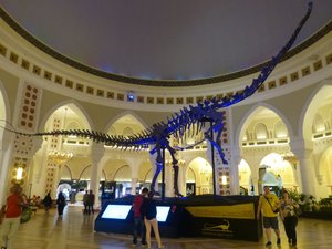 A whole dinosaur. In the mall.