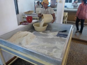 Getting the flour together