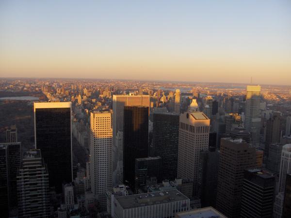 One of Melissa's pics from the top of the Rockefeller Centre