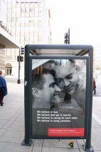 Bus stop ad