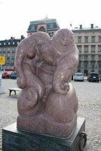 Wierd fish statue