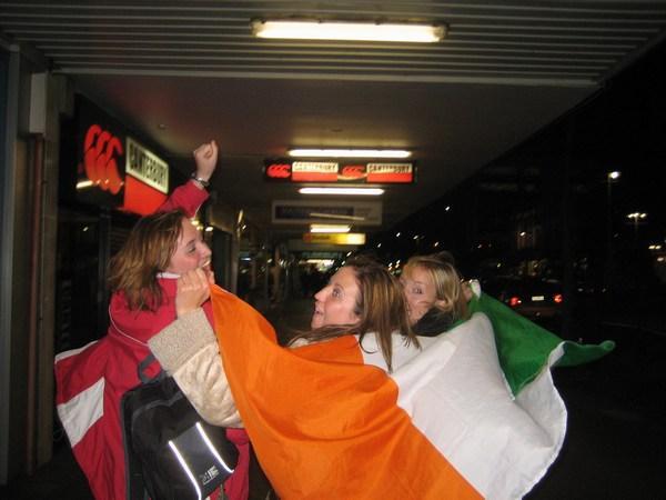 The Girls showing their Irish Pride