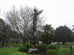 Totem Pole at  Alfred Cox Park 
