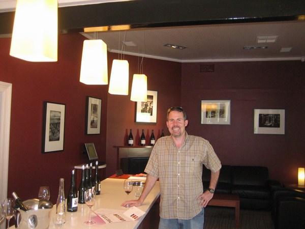 Jason is all smiles at Two Hands Winery