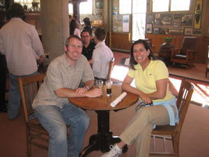 All smiles at the Anchor Steam Brewery beer tasting