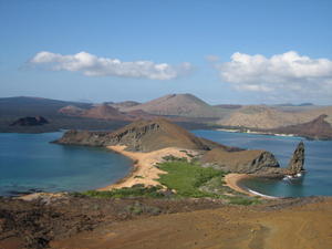Stark landscape of Isla Bartolome