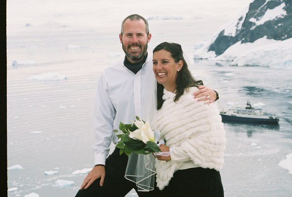 Katie & Jason (and the boat that brought us here!)