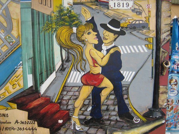 Tango - La Boca mural