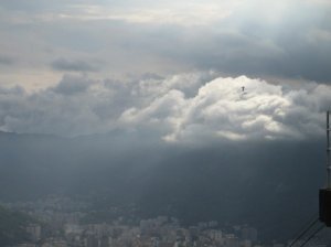 Christ the Redeemer disappears into the mist