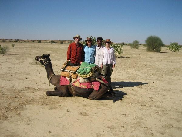 Camel trekking across the Thar Desert