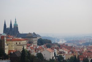 Looking out from Strahov Monastery